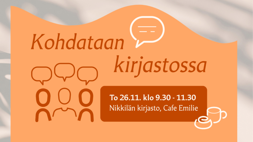 kohdataan kirjastossa